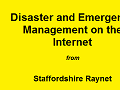 Disaster and Emergency Management on the Internet