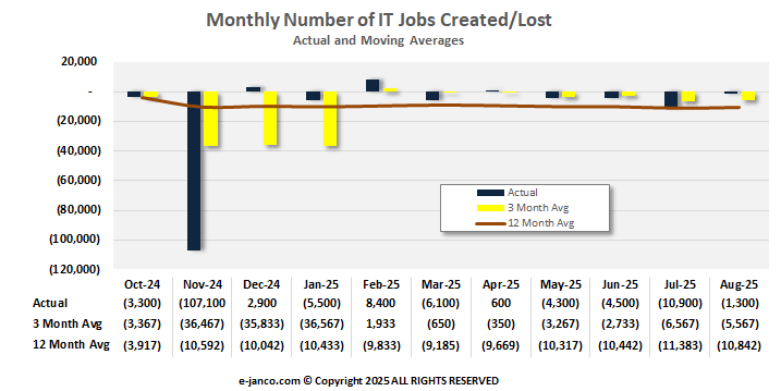 Monthly IT Job Market Growth